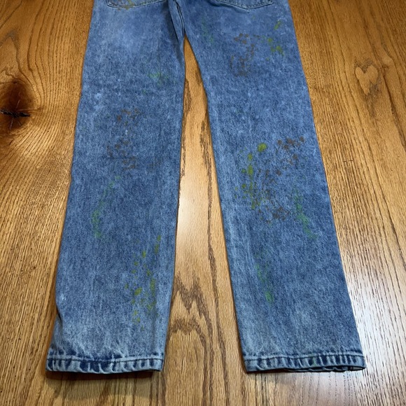 Akademiks Jeanius Distressed Paint Splatter Men's 30X32 Denim Jeans Straight Leg - Picture 11 of 11